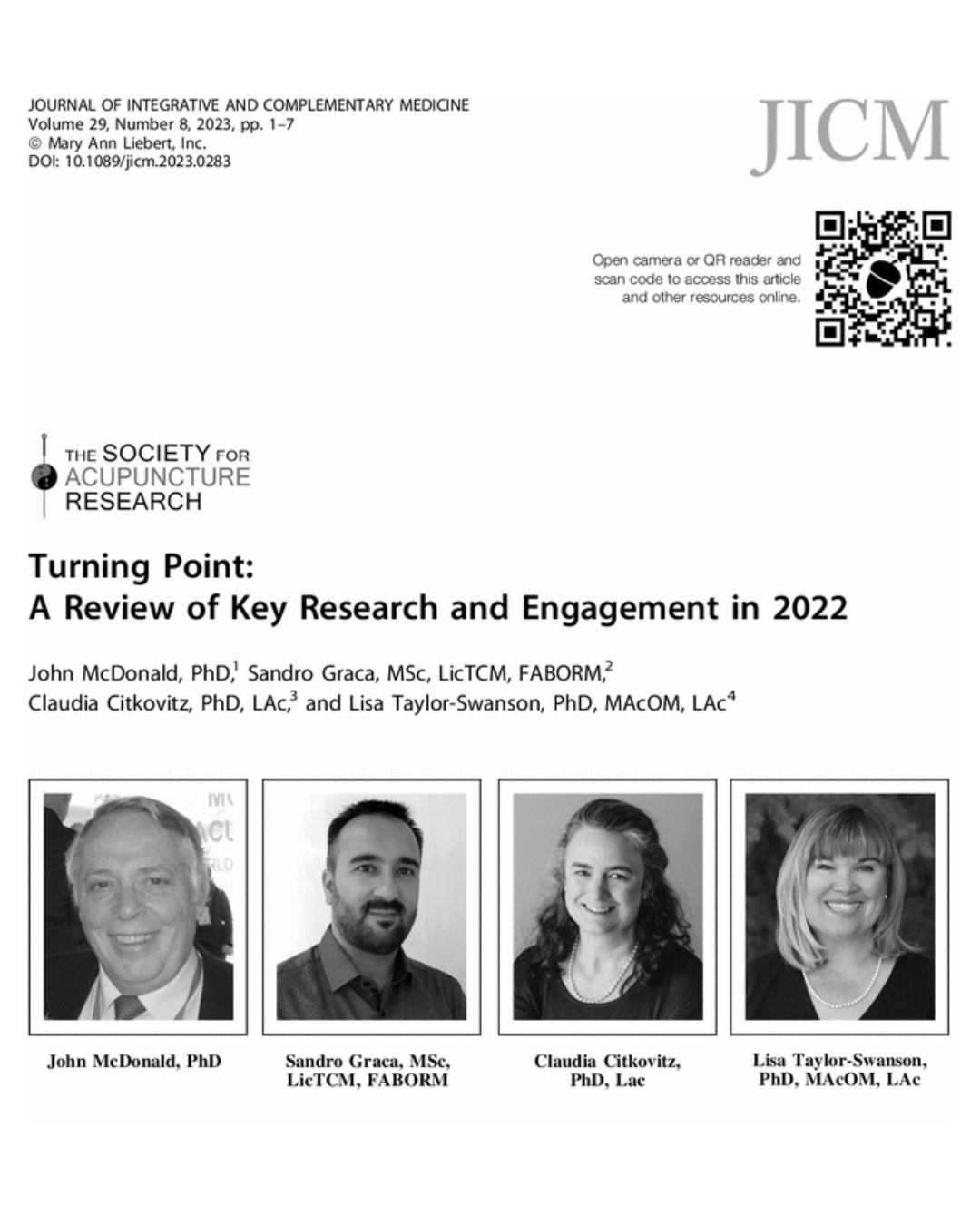 Turning Point: A Review of Key Research and Engagement in 2022